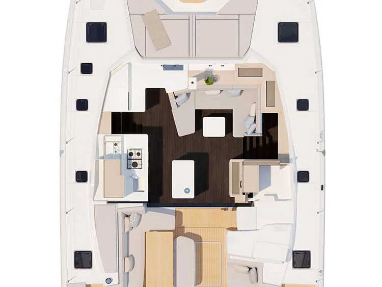 Noleggio barche Sebenico economico Fountaine Pajot FP 44 Quatuor - 4 + 2 cab.