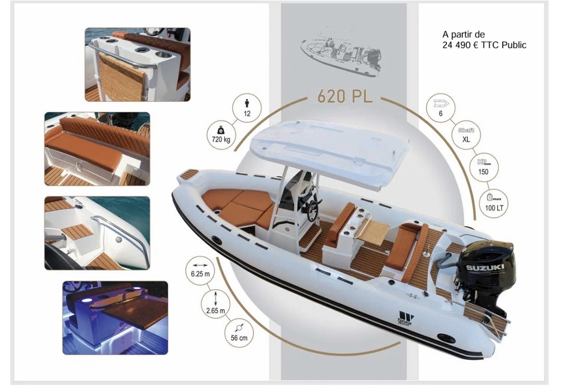 Noleggio Gommone a Lacanau – Tiger Tiger PL620