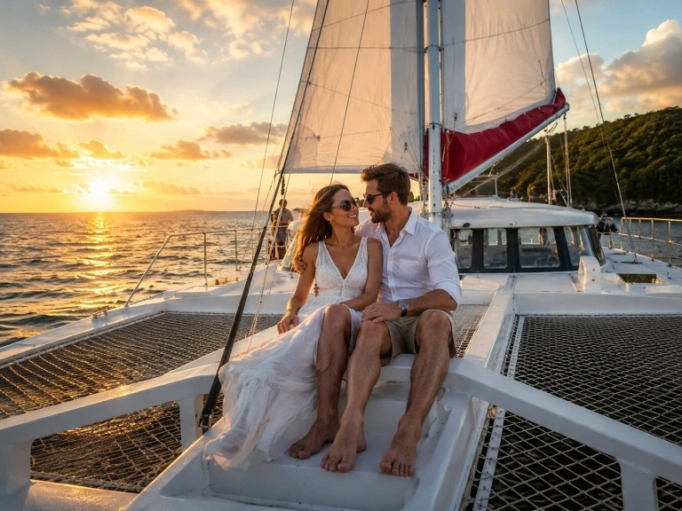 Noleggio Catamarano Custom Made con patente nautica