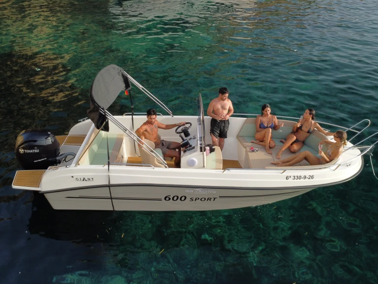Noleggio Barca a motore con o senza skipper Giant a Sant Antoni de Portmany