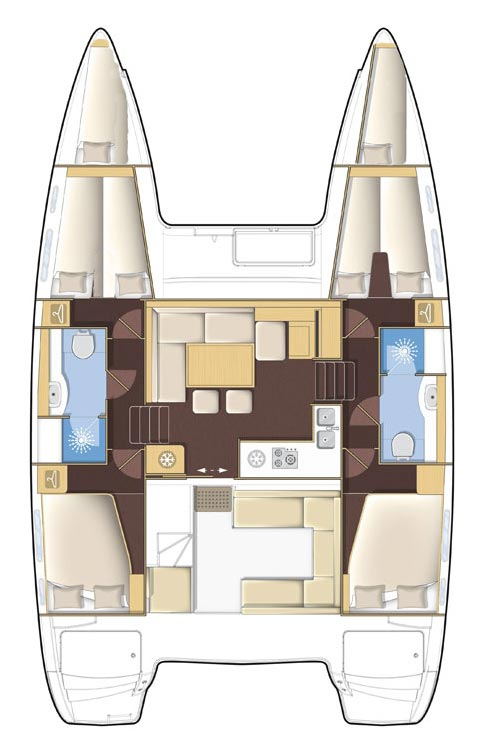 Lagoon Lagoon 400 S2 da affittare a  Sebenico