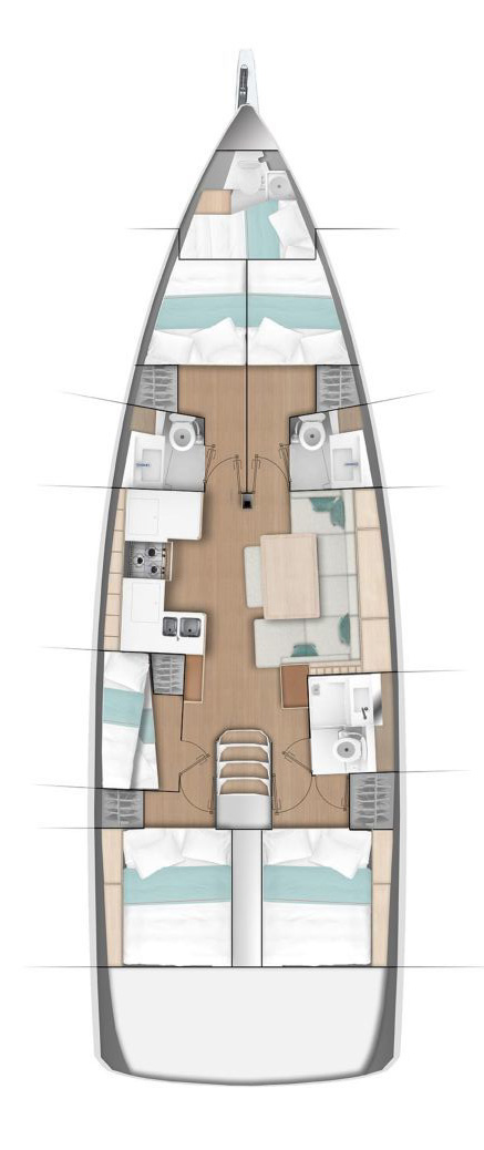 Noleggio barche Gouviá economico Sun Odyssey 490