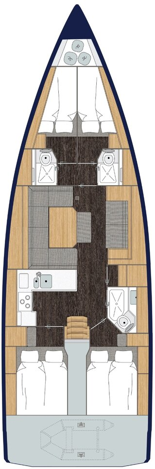 Noleggio Barca a vela Bavaria con patente nautica