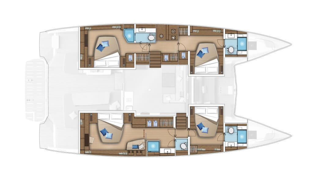 Noleggio barche Lagoon Lagoon 55 - 4 + 2 cab. a Trogir su Samboat