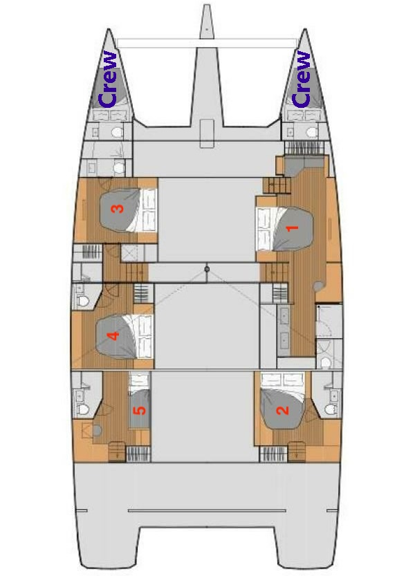 Noleggio Catamarano a Bodrum – Fountaine Pajot Fountaine Pajot Alegria 67 - 5 + 2 cab.