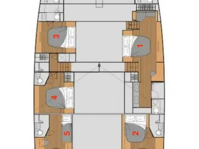 Noleggio Catamarano a Bodrum – Fountaine Pajot Fountaine Pajot Alegria 67 - 5 + 2 cab.