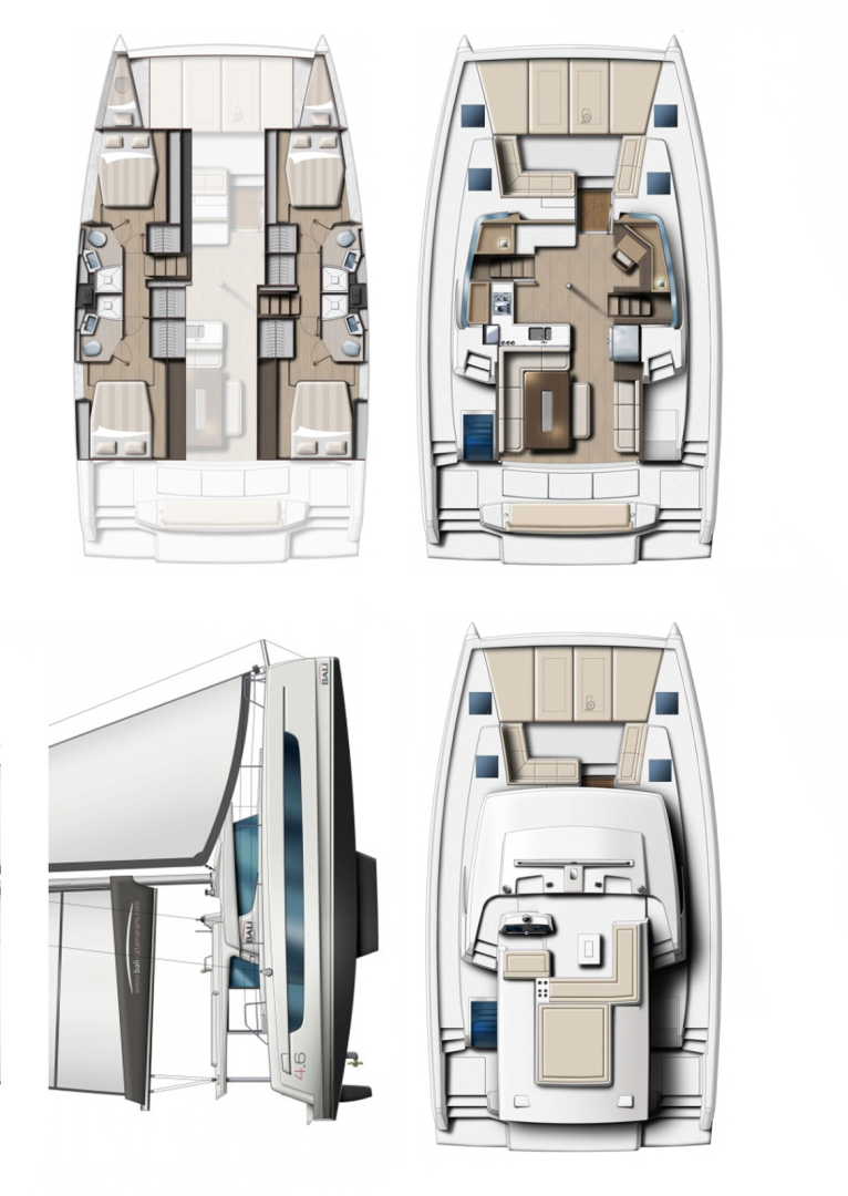 Noleggio Catamarano Bali con patente nautica