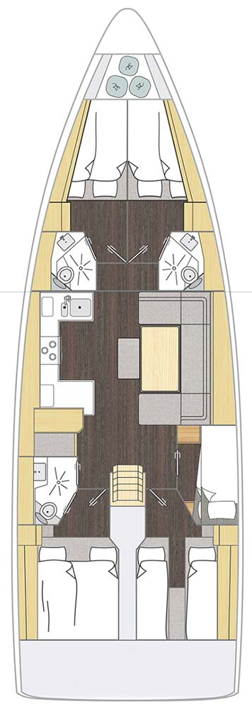 Noleggio Barca a vela Bavaria con patente nautica