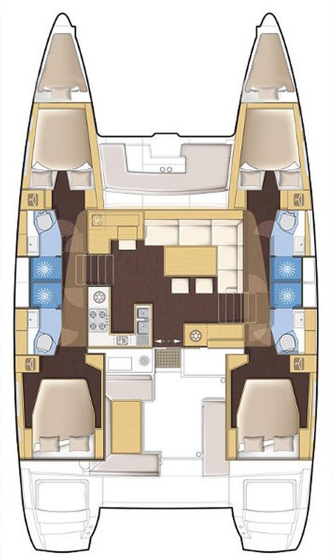 Noleggio a Gouviá – Lagoon Lagoon 450 Sport Top su SamBoat