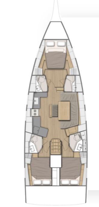 Noleggiare una Bénéteau Oceanis 46.1 Performance Line - 3 cab. a Golfo Aranci