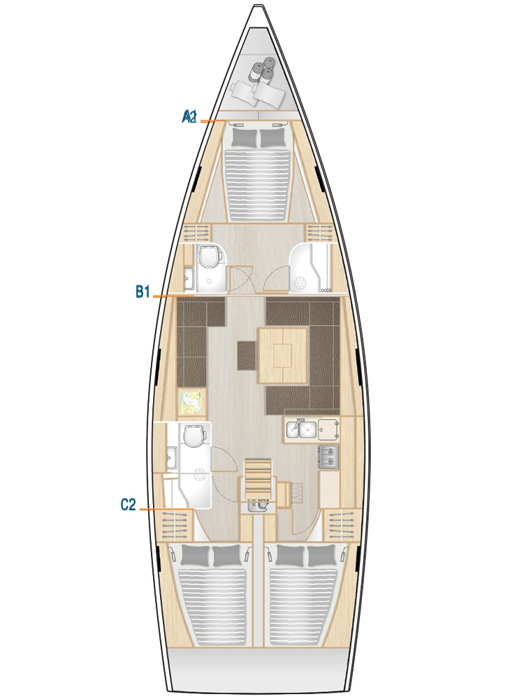 Hanse Hanse 458 da affittare a  Kos