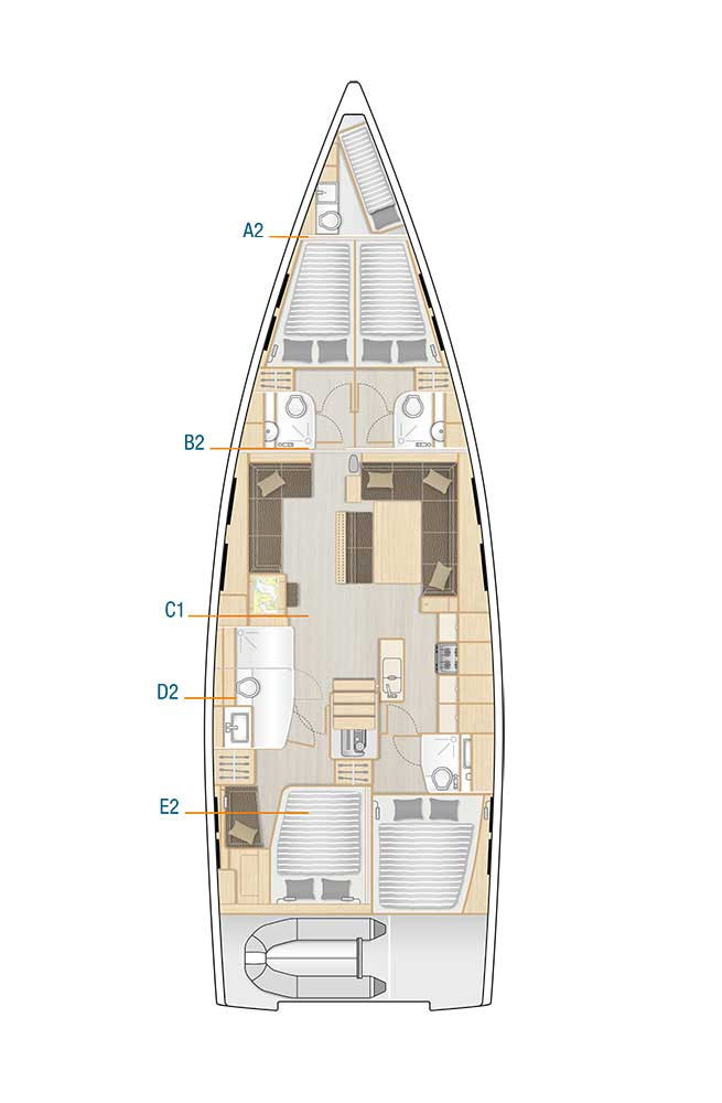 Noleggio Barca a vela Hanse con patente nautica