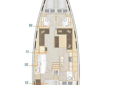 Noleggio Barca a vela Hanse con patente nautica