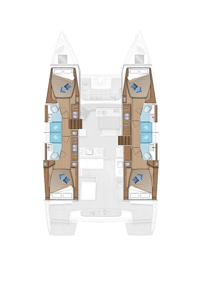 Noleggio Catamarano a Gouviá – Lagoon Lagoon 46