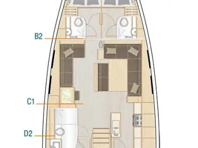Hanse Hanse 548 da affittare a  Sukošan