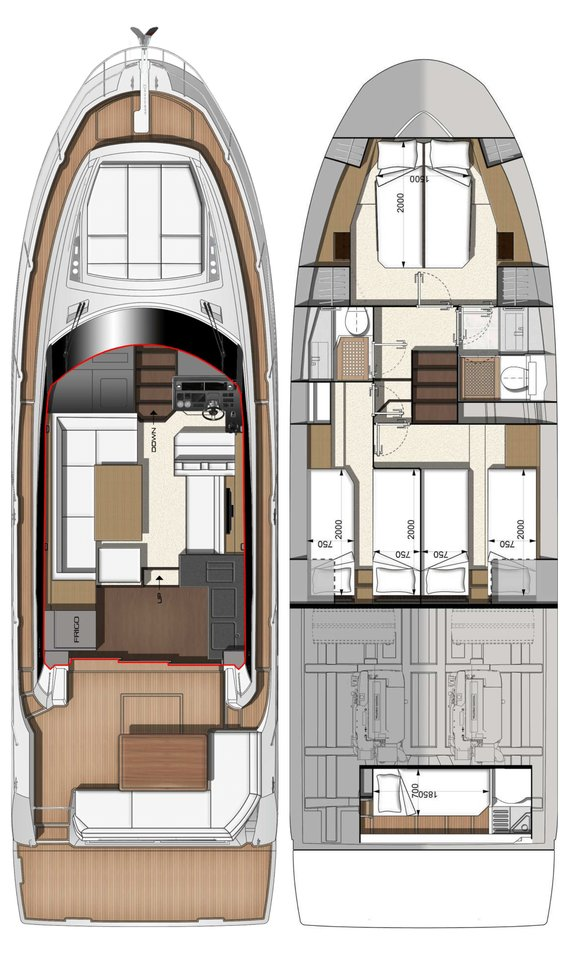 Noleggio barche Jeanneau Prestige 460 Fly - 3 + 1 cab. a Zaravecchia (Biograd) su Samboat