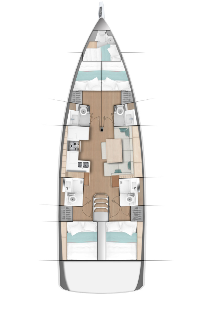 Noleggio barche Primošten economico Sun Odyssey 490