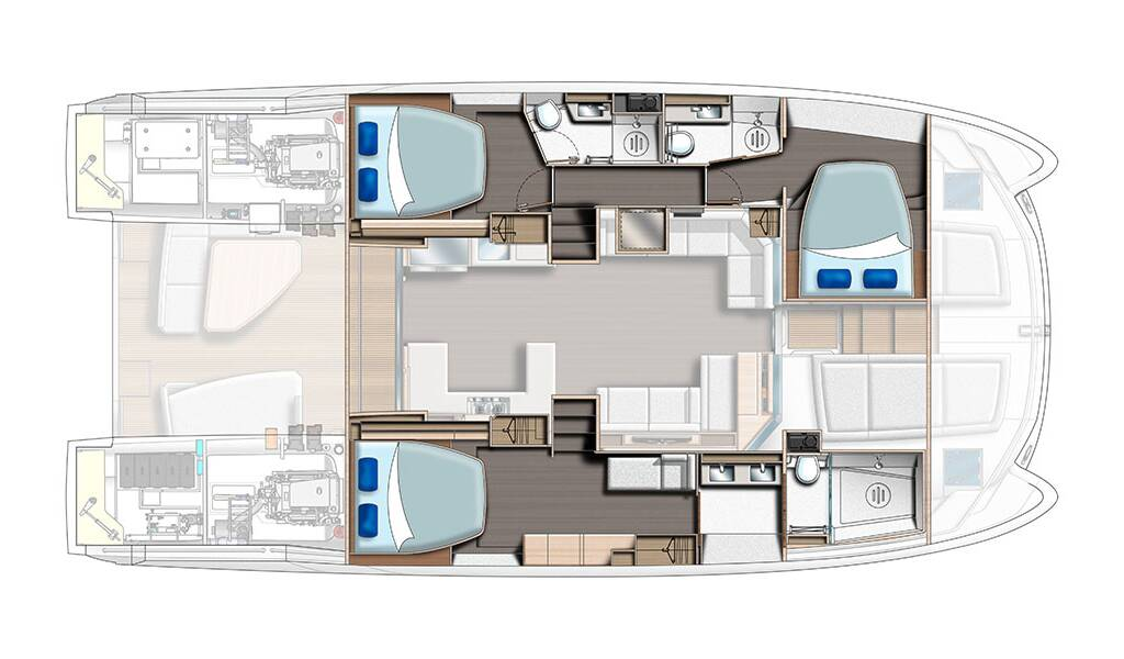 Noleggio barche Leopard Catamarans / Robertson & Caine Leopard 53 - OW a Seget Donji su Samboat