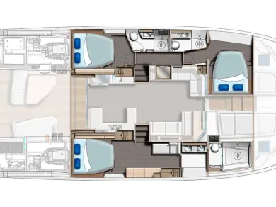 Noleggio barche Leopard Catamarans / Robertson & Caine Leopard 53 - OW a Seget Donji su Samboat