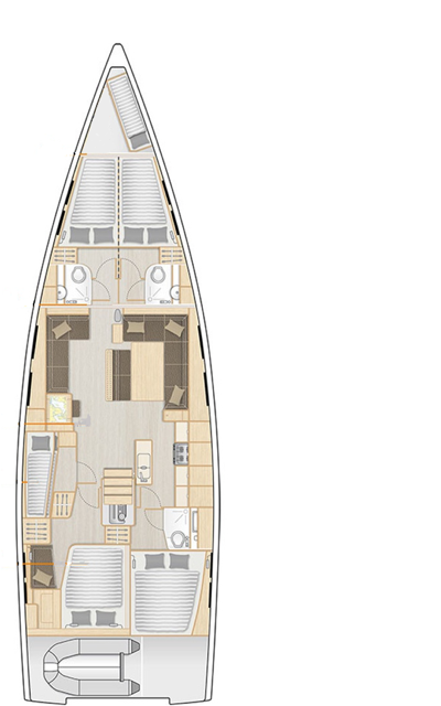 Noleggio barche Trogir economico Hanse 548