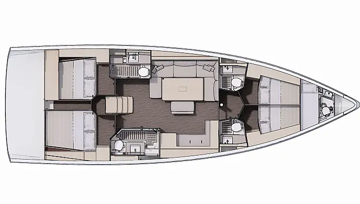 Noleggio Barca a vela Dufour con patente nautica