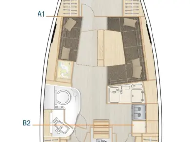 Noleggio Barca a vela Hanse con patente nautica
