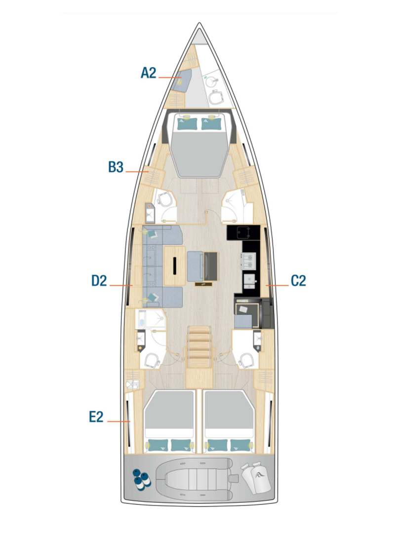 Noleggio Barca a vela Hanse con patente nautica