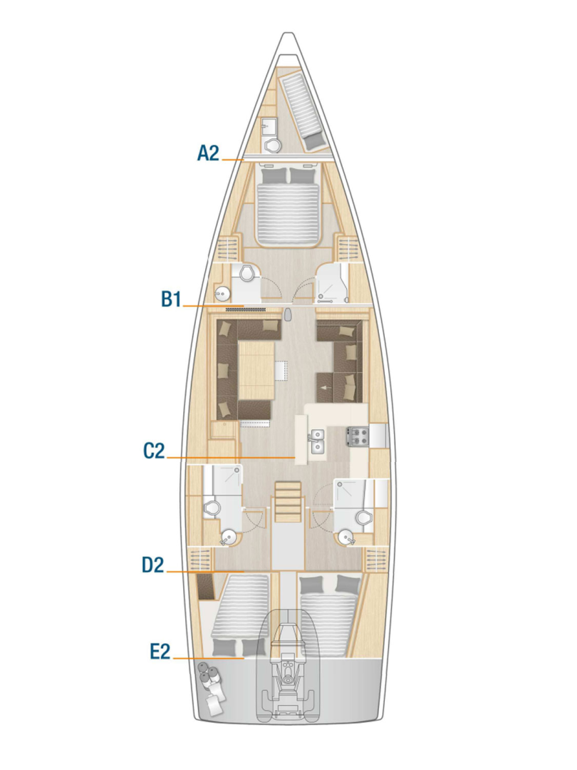 Hanse Hanse 588 da affittare a  Seget Donji