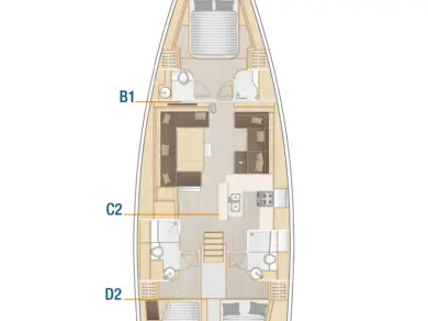 Hanse Hanse 588 da affittare a  Seget Donji