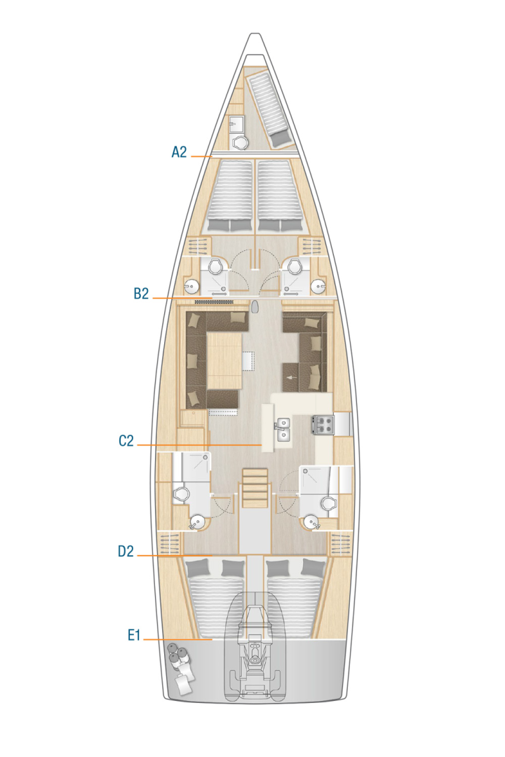 Noleggio a Sukošan – Hanse Hanse 588 su SamBoat