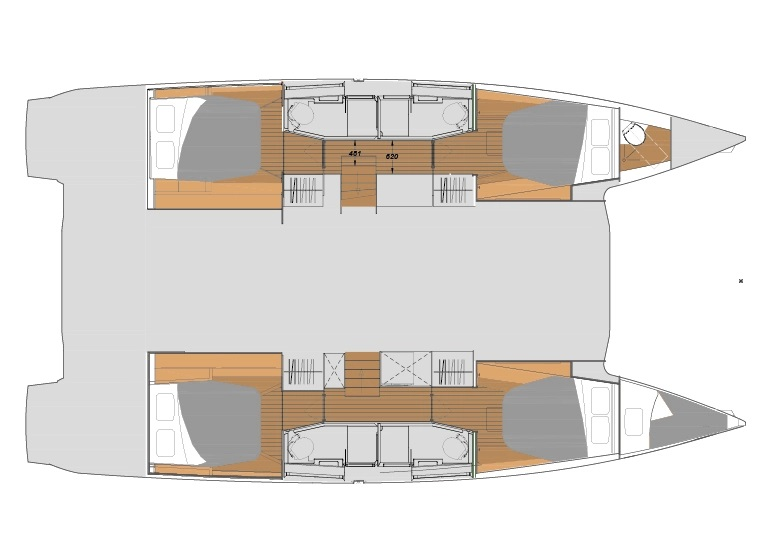 Noleggio barche Fountaine Pajot Elba 45 a Zara su Samboat