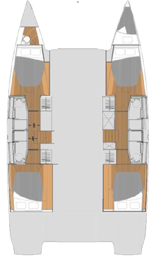 Noleggio Catamarano Fountaine Pajot con patente nautica