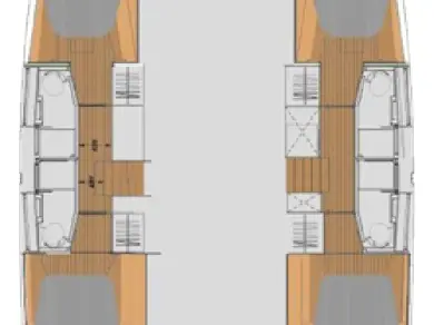Noleggio Catamarano Fountaine Pajot con patente nautica