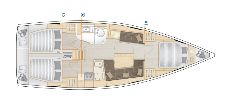 Noleggio a Fethiye – Hanse Hanse 418 su SamBoat
