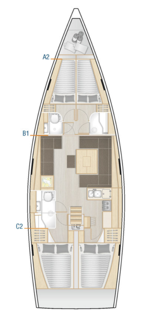 Noleggio barche Hanse Hanse 458 a Castelli su Samboat
