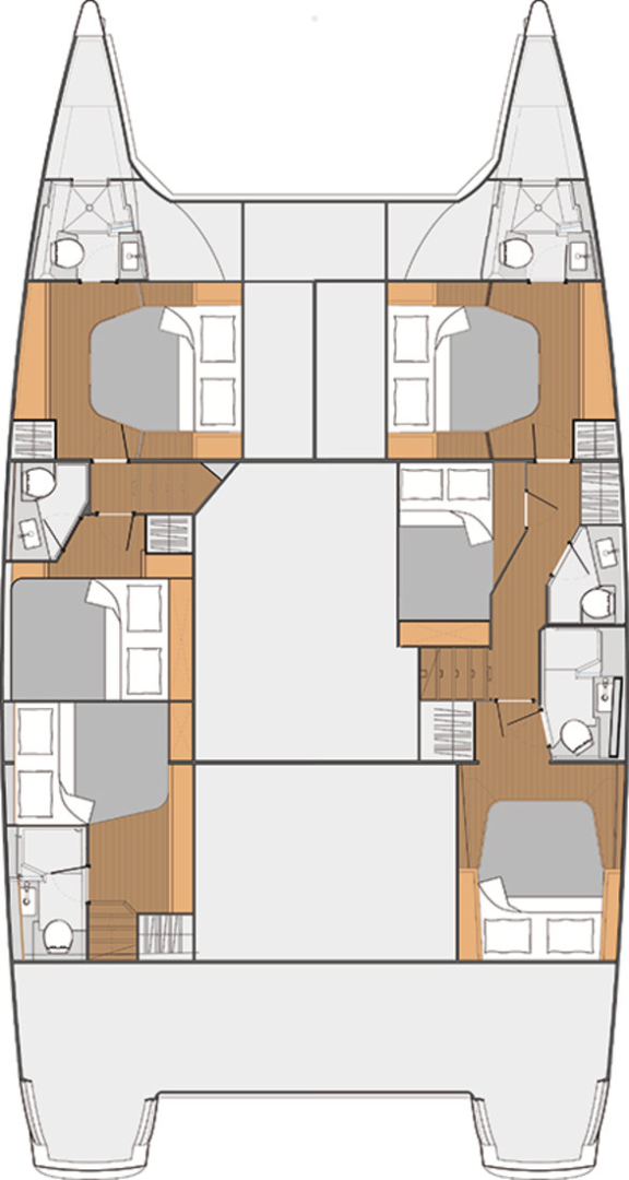 Noleggio Catamarano Fountaine Pajot con patente nautica