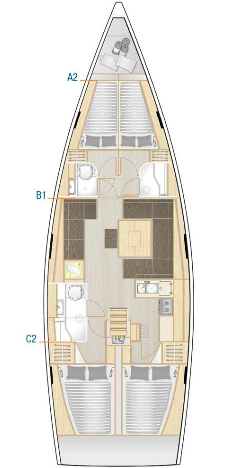 Noleggio Barca a vela a Sebenico – Hanse Hanse 458