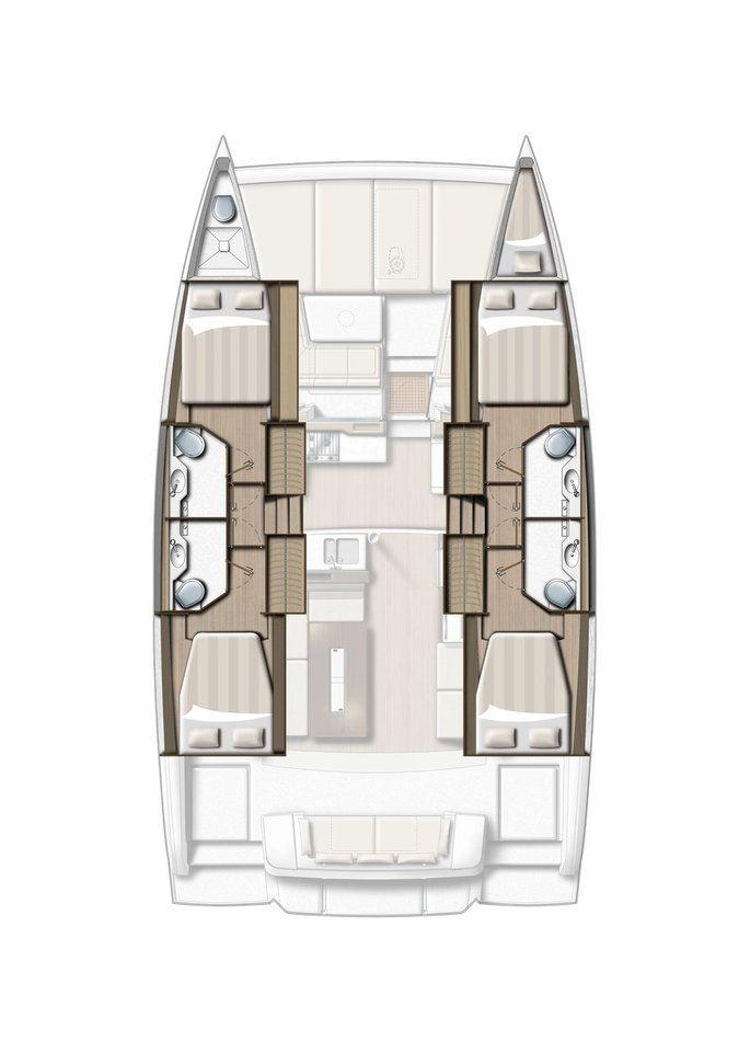 Noleggio Catamarano a Pirovac – Bali Bali 4.2