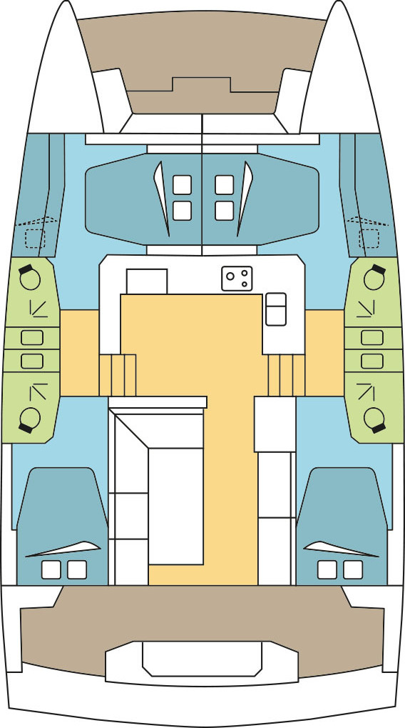 Noleggio barche Komolac economico Bali Catspace Voile