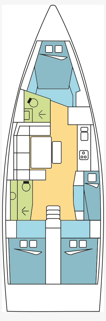 Noleggio barche Dufour Dufour 430 Grand Large a Lefkáda su Samboat