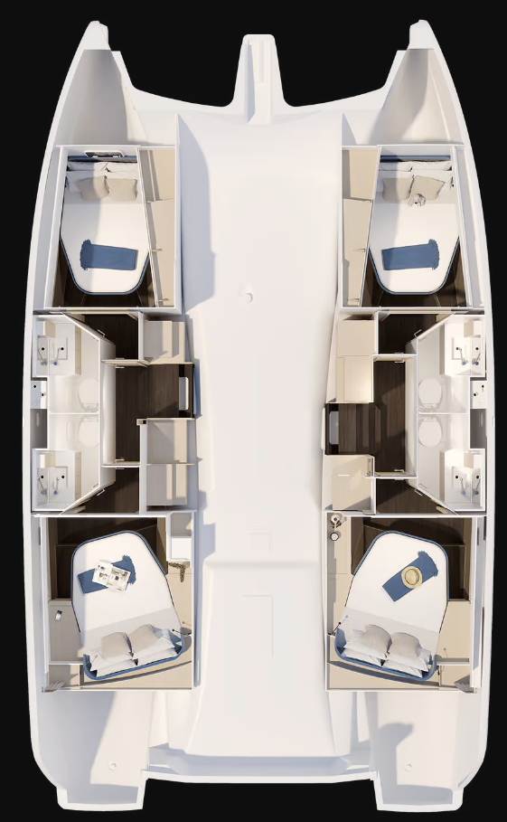 Noleggio Catamarano Fountaine Pajot con patente nautica