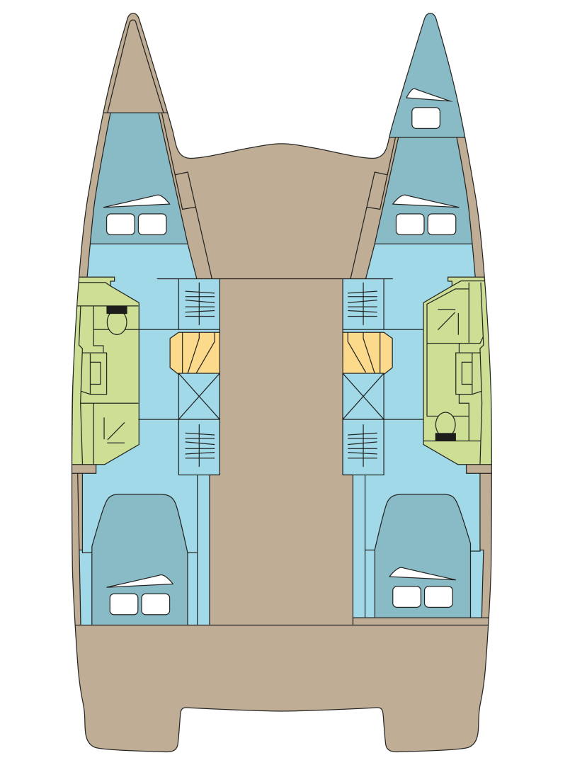 Noleggio Catamarano con o senza skipper Fountaine Pajot a Parham Town