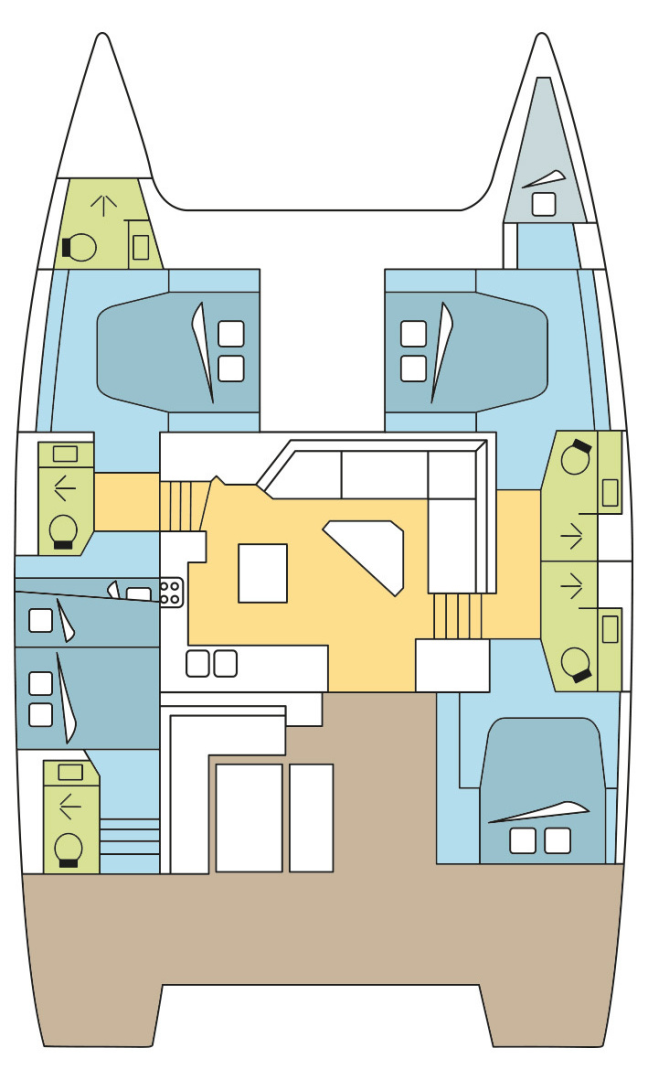 Noleggio Catamarano Fountaine Pajot con patente nautica