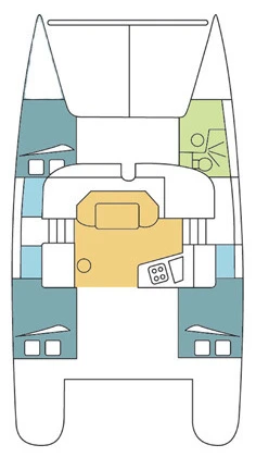 Noleggio Catamarano Fountaine Pajot con patente nautica
