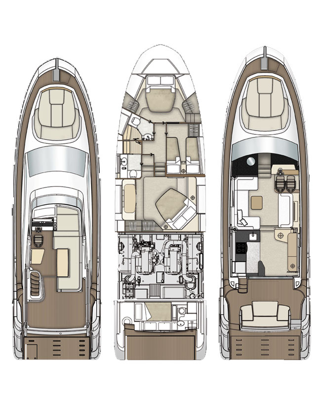 Noleggio Yacht di lusso con o senza skipper Azimut a Castelli