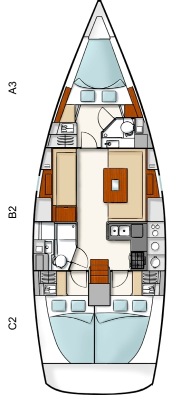 Noleggio barche Hanse Hanse 400 a Seget Donji su Samboat