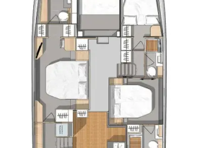 Noleggio Barca a motore Fountaine Pajot con patente nautica