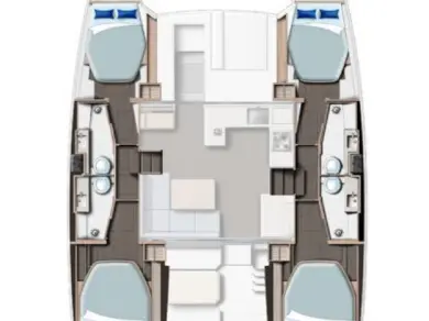 Noleggio barche Procida economico Leopard 42 - 4 cab.