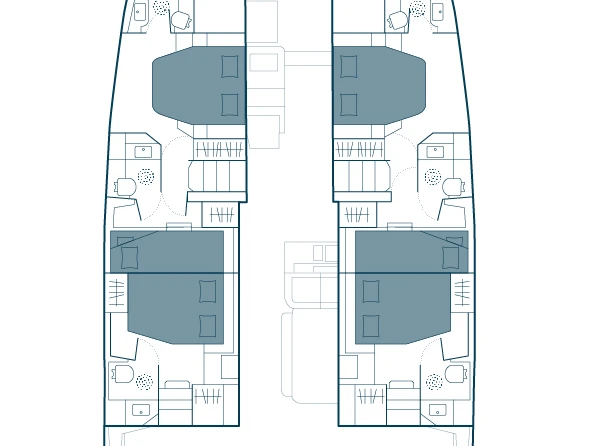 Noleggio Catamarano Bali con patente nautica