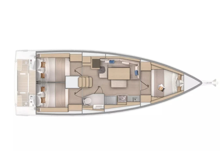 Noleggio Barca a vela a Furnari – Bénéteau Oceanis 37.1